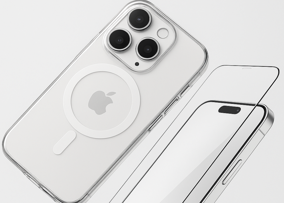 1 Anti-Yellow Transparent Case + 1 Gorilla Glass + 1 Cleaner Set